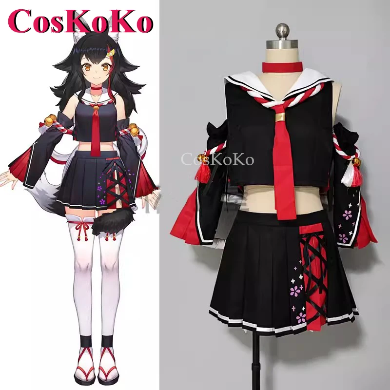 

CosKoKo Ookami Mio косплей аниме Vtuber Hololive Модный милый женский стиль