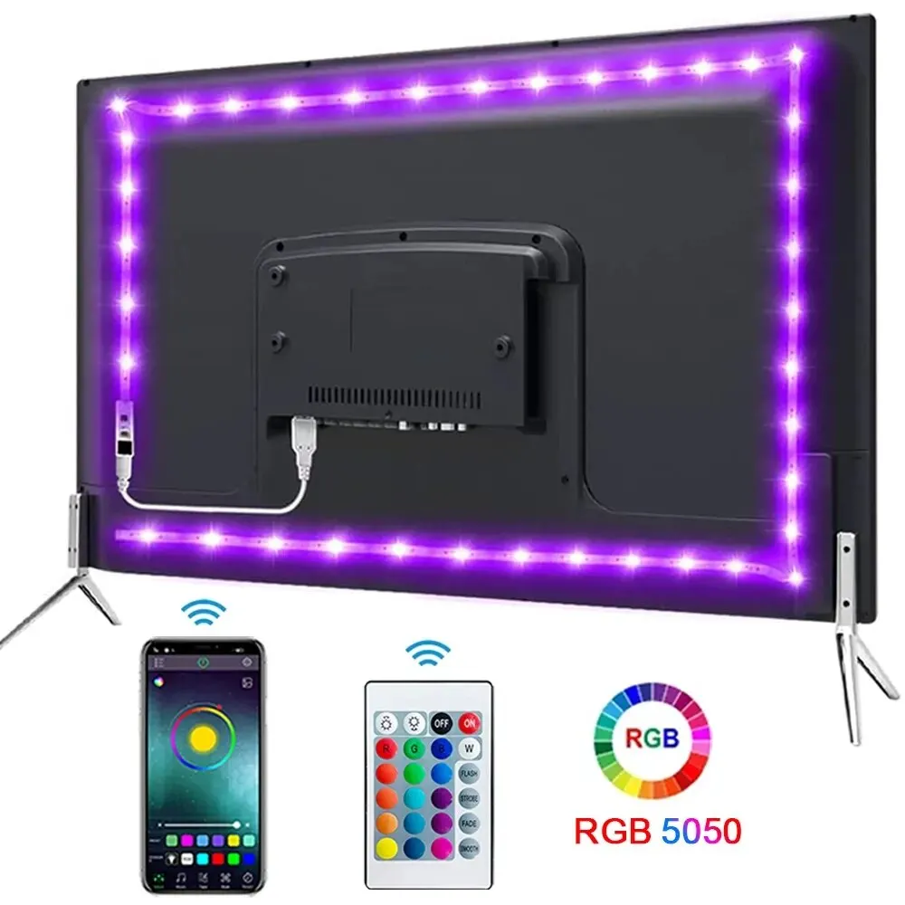 usb-bluetooth-led-strip-light-luzes-rgb-l-mpada-flex-vel-fita-auto