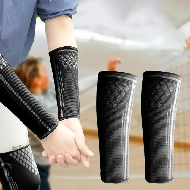 1PC UV Protection Volleyball Arm Sleeves Breathable Wrist Support Arm Warmers Sports Safety Elastic Passing Forearm Sleeves 2