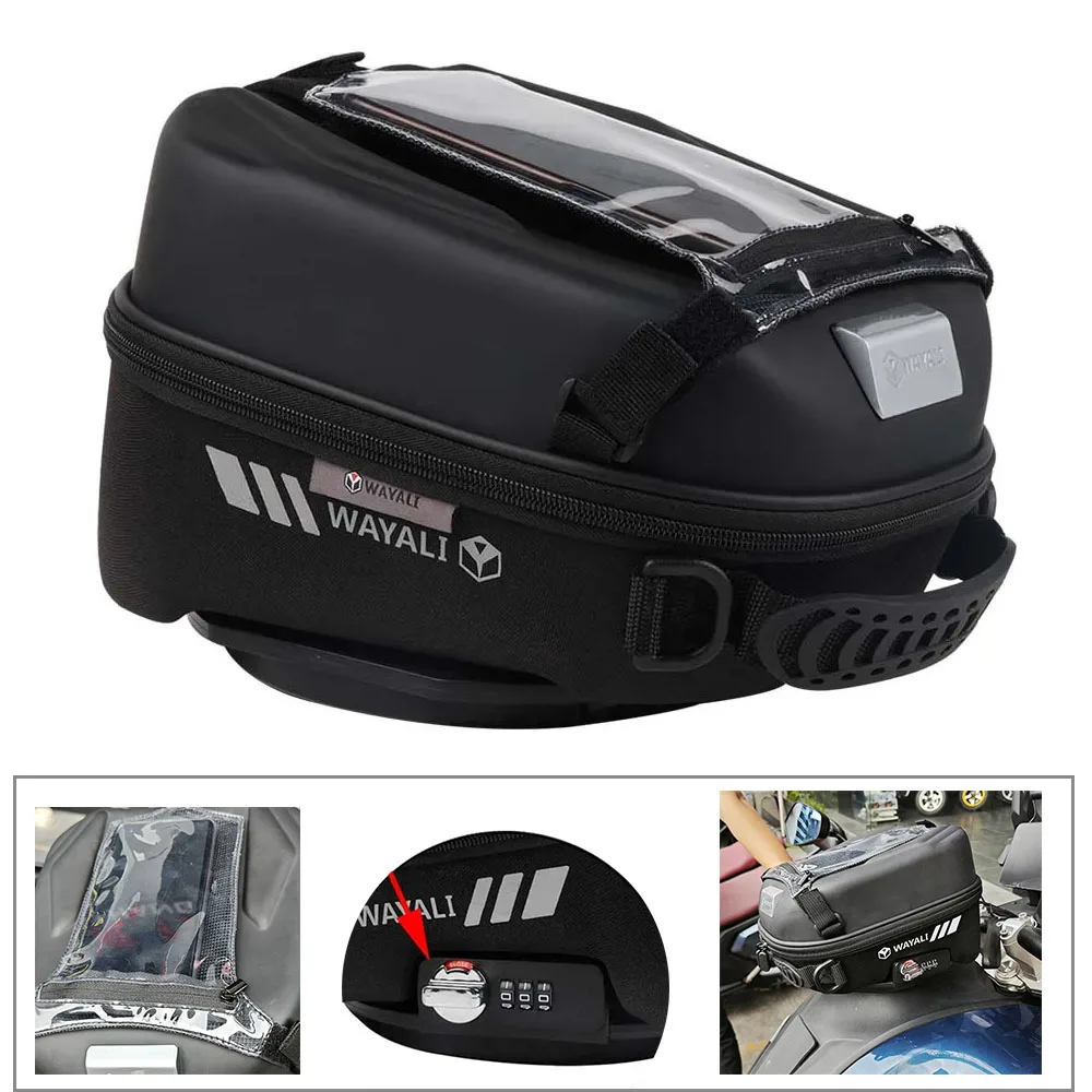 

For CFMOTO 800MT MT 800 MT MT800 2022 2023 2021 MOTO Fuel Tank Bag Luggage Tanklock Racing Backpack Storage Bag Touch Navigation