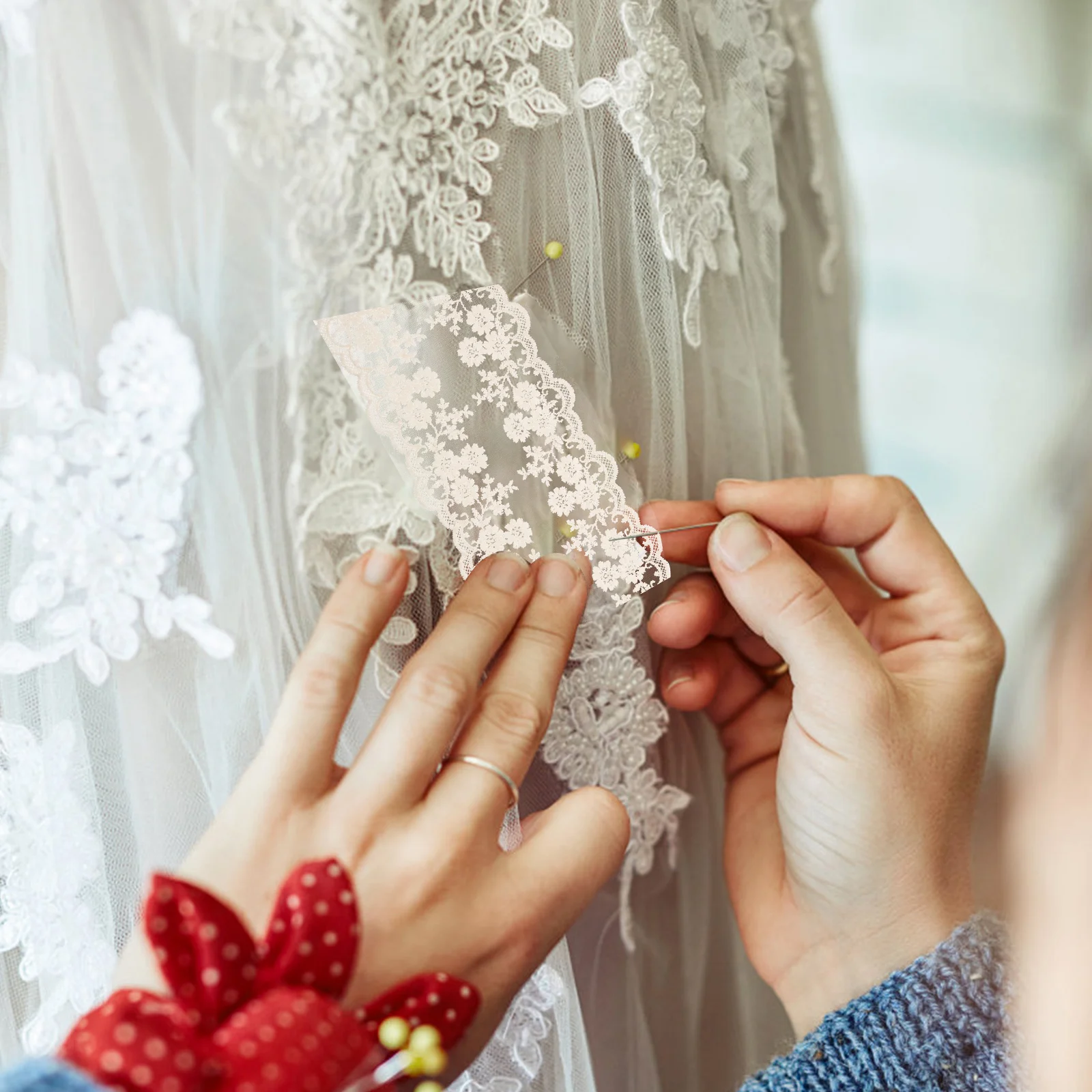 블랙 장식 꽃 자수 레이스 패치 롤 웨딩 원피스 아플리케 바느질 트림 리본 장식, DIY 공예 의류 재킷 청바지