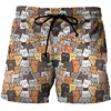 3D Cats Print Shorts Men Women Kid Fashion Y2k Leisure Oversize Short Pants Summer Cool Mens Swim Short Sport Beach Shorts 1