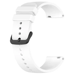 22mm Sports Silicone Watch Band - Premium Strap and Bracelet Replacement - 22mm watch band (White)