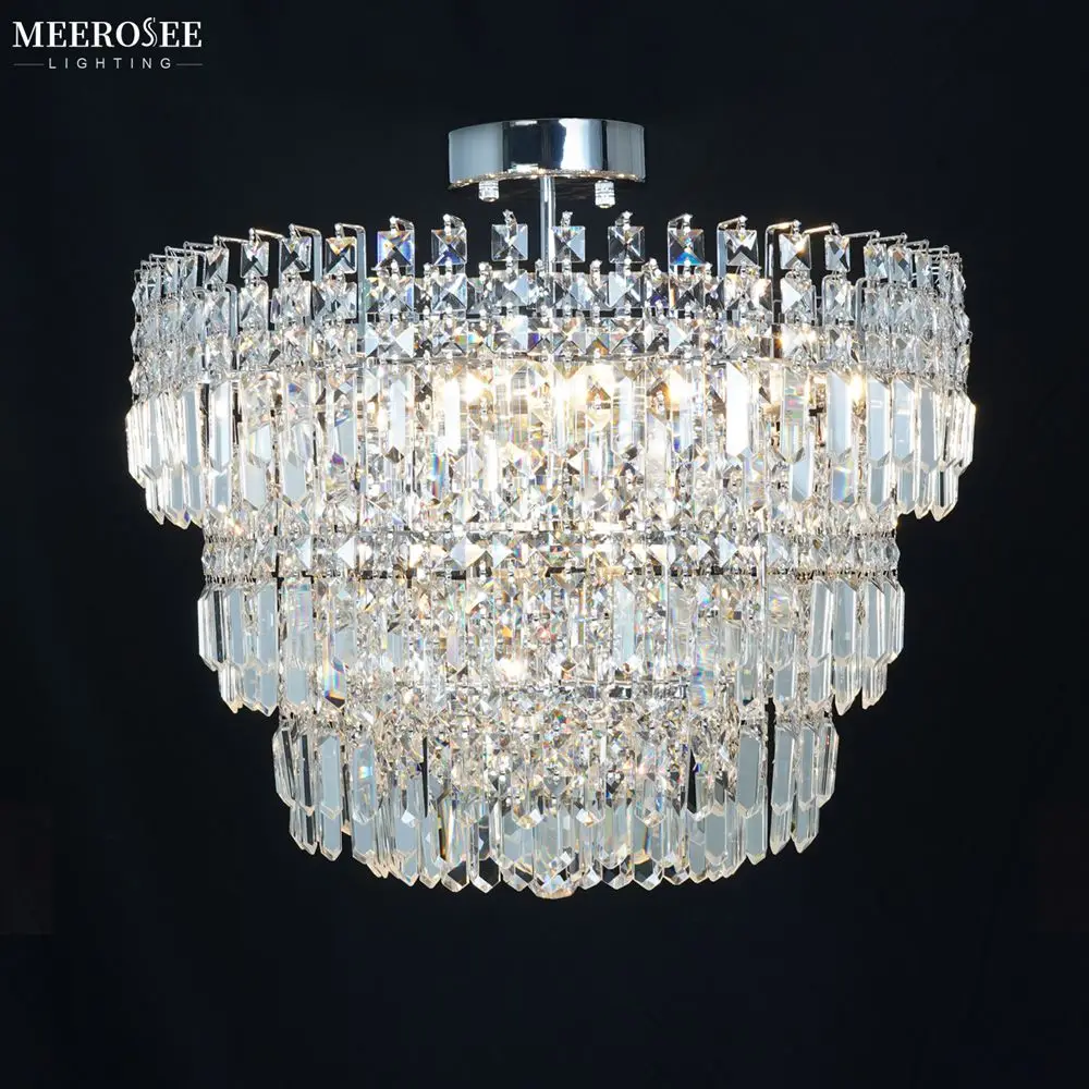 

Modern Crystal Chandelier Light Luxury Hanging Suspension Ceiling Lamparas for Villa Hotel Lobby Home Decor Lighting