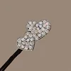 Rhinestone Star Hair Pin Flower Bud Head Bun Maker Bow Pearl Bun Maker Lazy Hair Dish Artifact Women Hair Styling Braiders 6
