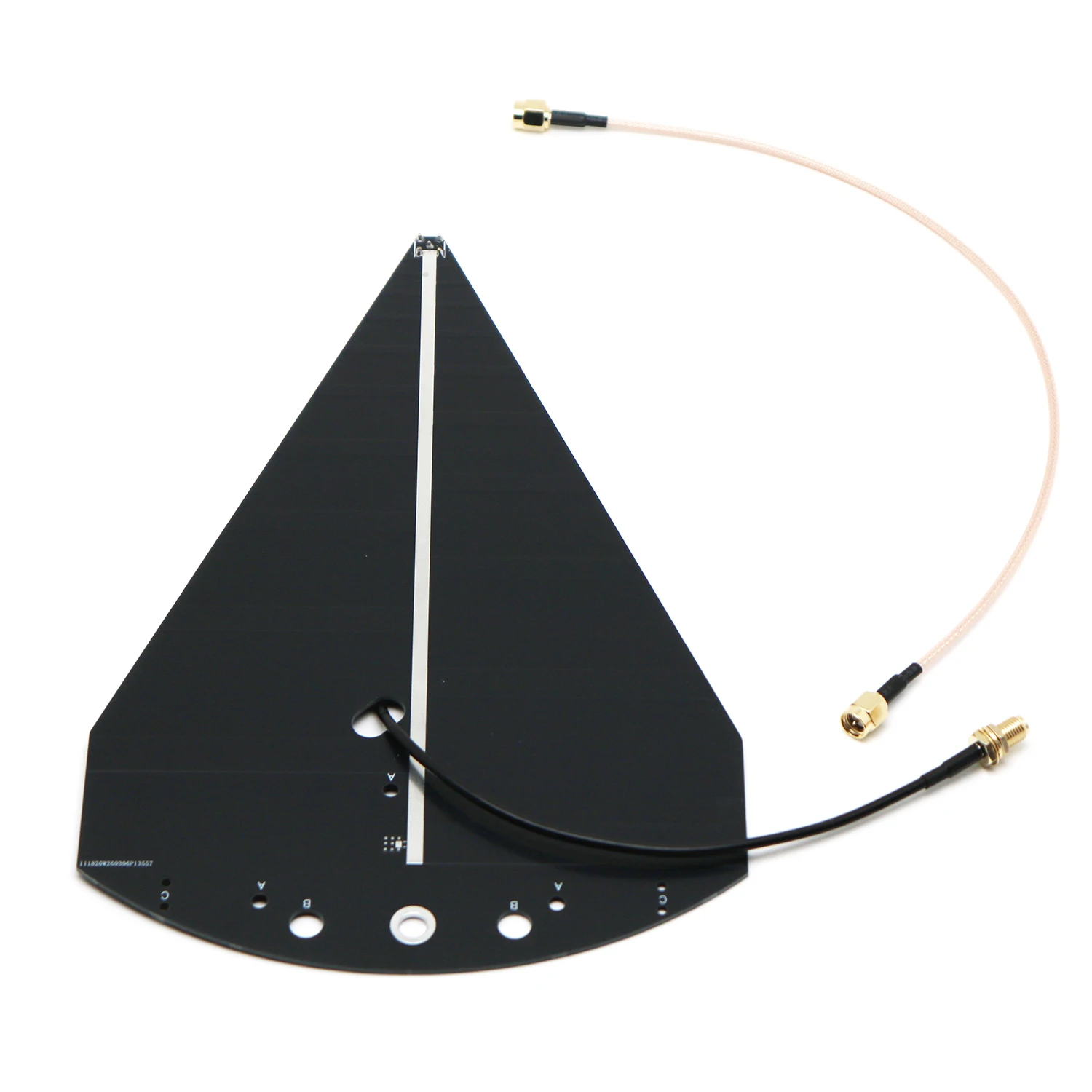 Antenne Log-Périodique 50MHz-6GHz 7dBi SMA Réception Directionnelle