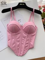 SINGREINY Fashion Sexy Camisole Women 2026 Newest Slim High Quality Bra Ladies French Sleeveless Solid Senior Summer Tank Top - Image 2