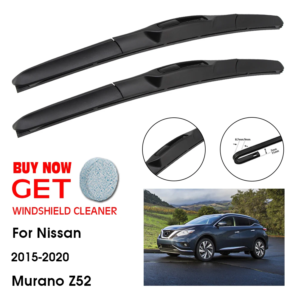 

Стеклоочиститель автомобильный для Nissan Murano Z52, стеклоочистители для лобового стекла, 26 дюймов + 18 дюймов, 2015-2020