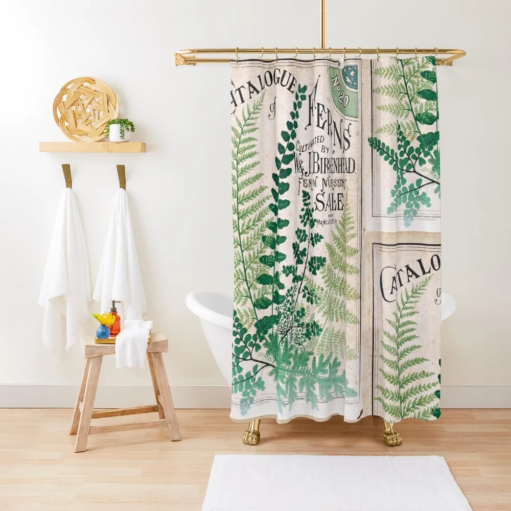 

Vintage Botanical FernsShower Curtain Waterproof Bathroom Shower Bathroom Box Cute Shower Anime Shower Bathroom Showers Curtain