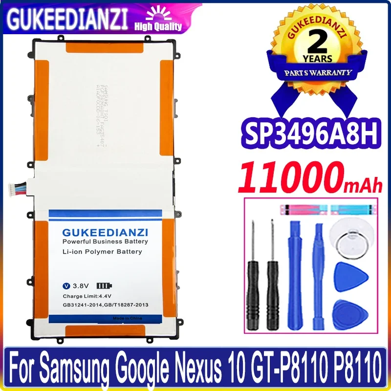 

Bateria 11000mAh Battery SP3496A8H For Samsung For Google For Nexus 10 GT-P8110 HA32ARB Tablet Batterie High Quality