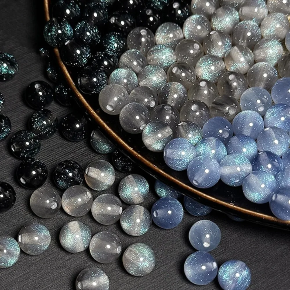 Star Sparkle Resin Beads for DIY Jewelry Making, 8-10mm, Pack of 20-100