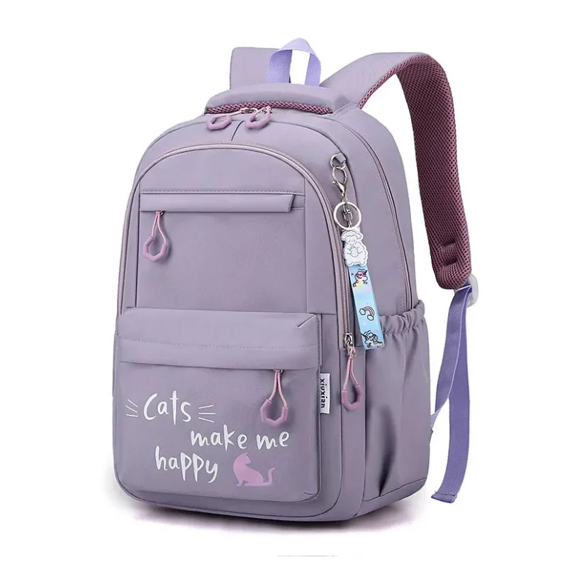 Fengdong Kawaii school Backpack for Girls cute School Bags Waterproof bookbag Teens College Student Large Travel Shoulder Bag