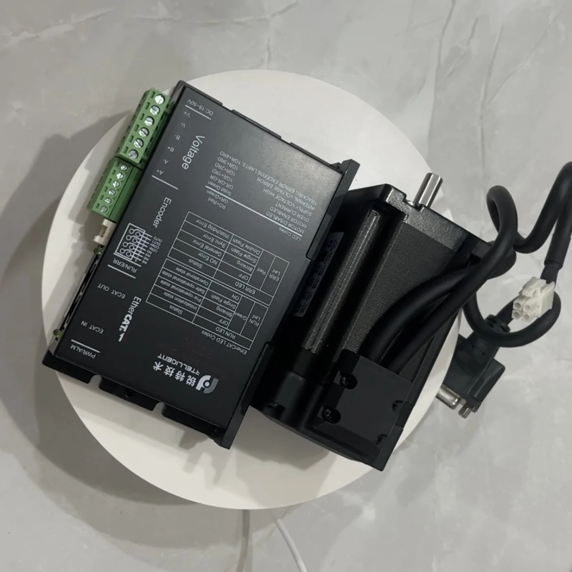 2상 60mm Nema 24 폐쇄 루프 스테퍼 모터 2.2N.M4N.M, Ethercat 폐쇄 루프 스테퍼 드라이버 ECT60 또는 브레이크 1개 키트 포함
