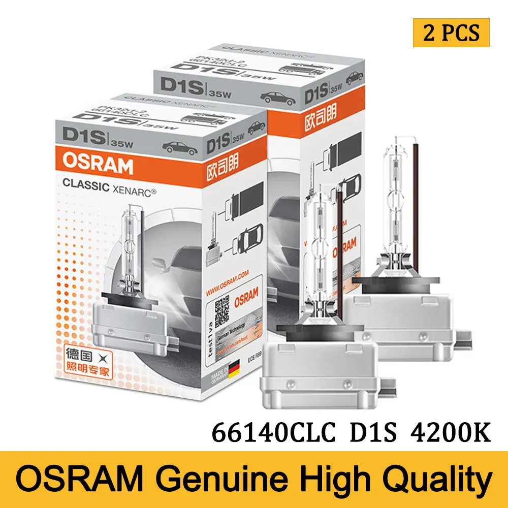 2 Pz D1S D2S D3S D4S 66140 66240 66340 66440 Clc Osram Xenon Hid Classico Originale Auto Xenon Faro 4200K Luce Bianca Standard