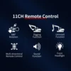 1/20 11CH Crawler 2.4G Wireless Construction RC Cars Toy Remote Control Excavator Kids Children Birthday Gifts 6