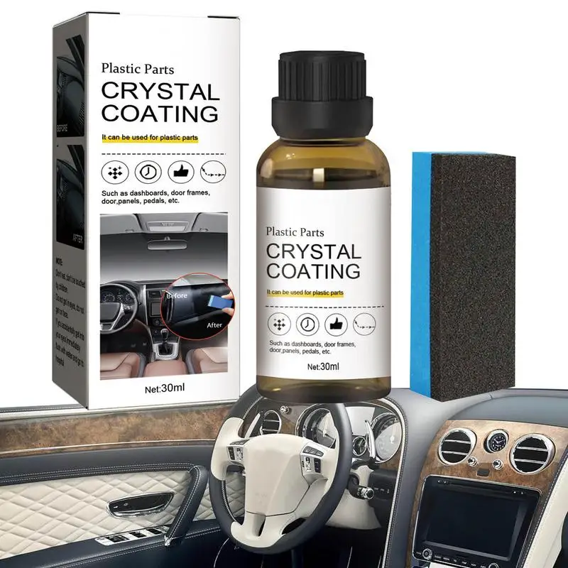 

Car Coating Agent 30ml Automobile Parts Refurbish Liquid Portable Refurbish Tools for Disperse Rain Remove Sleet & Ice Coating