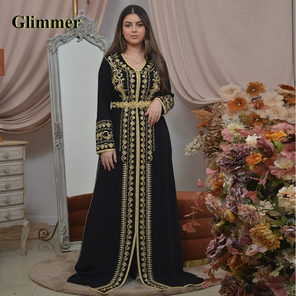 

Glimmer Muslim Crystal Full Sleeve Evening Dresses Formal Prom Gowns Personalised Girl Arabic Fiesta De Noche Robe Ball Stretch