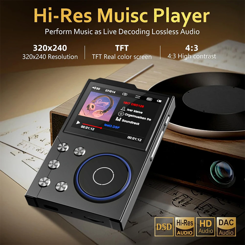 HiFi Lossless DSD Digital Audio Music Player Portable