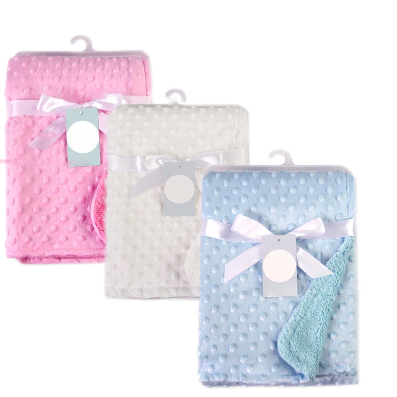 Baby Thermal Fleece Swaddle Blanket 2