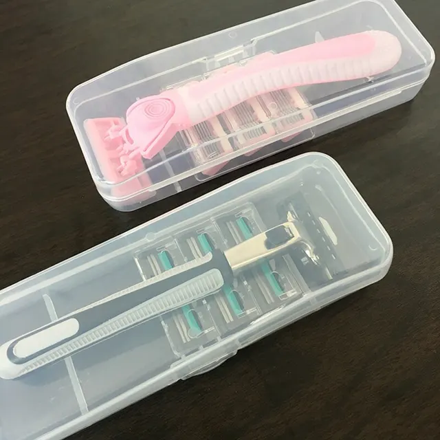 Boîte de rangement de rasage durable pour rasoirs pour hommes, facile à transporter et à garder propre, garde votre rasoir bien organisé 6