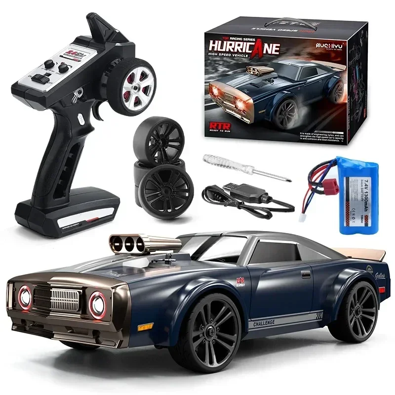 1:16 50 KM/H 4WD RC Car With LED Remote Control Off-road Cars High Speed Drift Monster Truck for Kids Toys Festivals Gifts 5