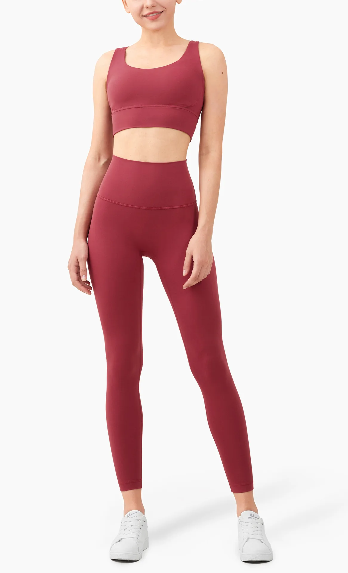SOISOU 2-teiliges Sport-Yoga-Set für Damen, Trainingsanzug, Fitnessstudio, Fitness-Set, Damen-Leggings, Sport-BH, atmungsaktiv, Sportbekleidung, Damenbekleidung – Detail 11