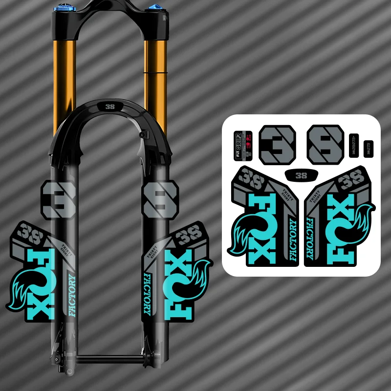 ENDURO Waterproof Front Fork Sticker Set - Durable Bike Decals and Protective Film for MTB and DH