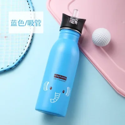 blue straw