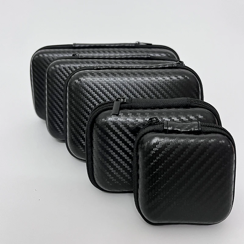 Car Terminal Removal Hard Case Portable Storage Bag Car Repair Tool Kit Storage Carbon Fiber Pattern with Zipper Bag