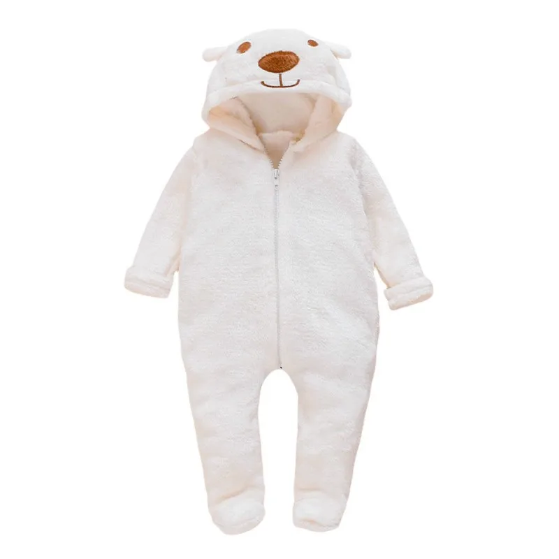 Baby Overall Tier Strampler - Weicher Fleece Schlafanzug 0-6 Jahre