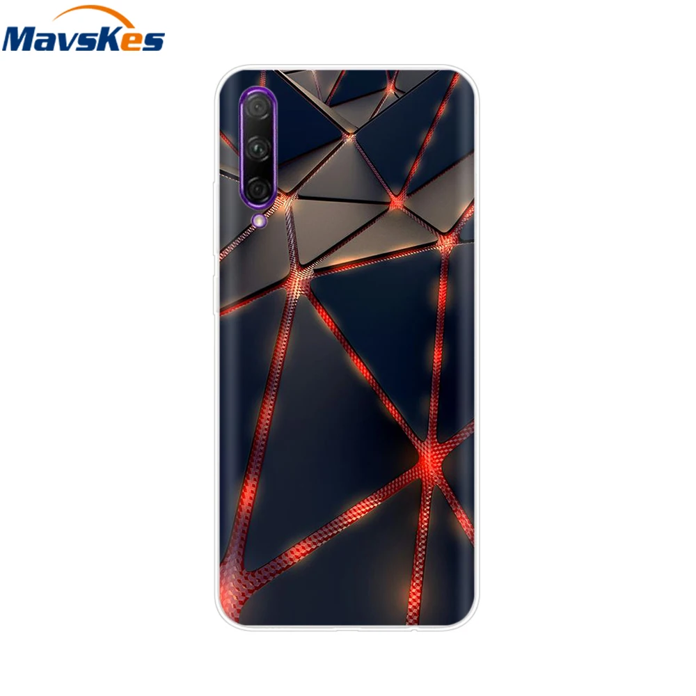 Elegant Floral Design Soft Clear Silicone Phone Case with TPU Bumper