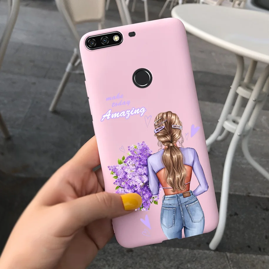 Huawei Y7/Y6 Prime 2018 Soft TPU Phone Case - Durable Protective Cover  Coque
