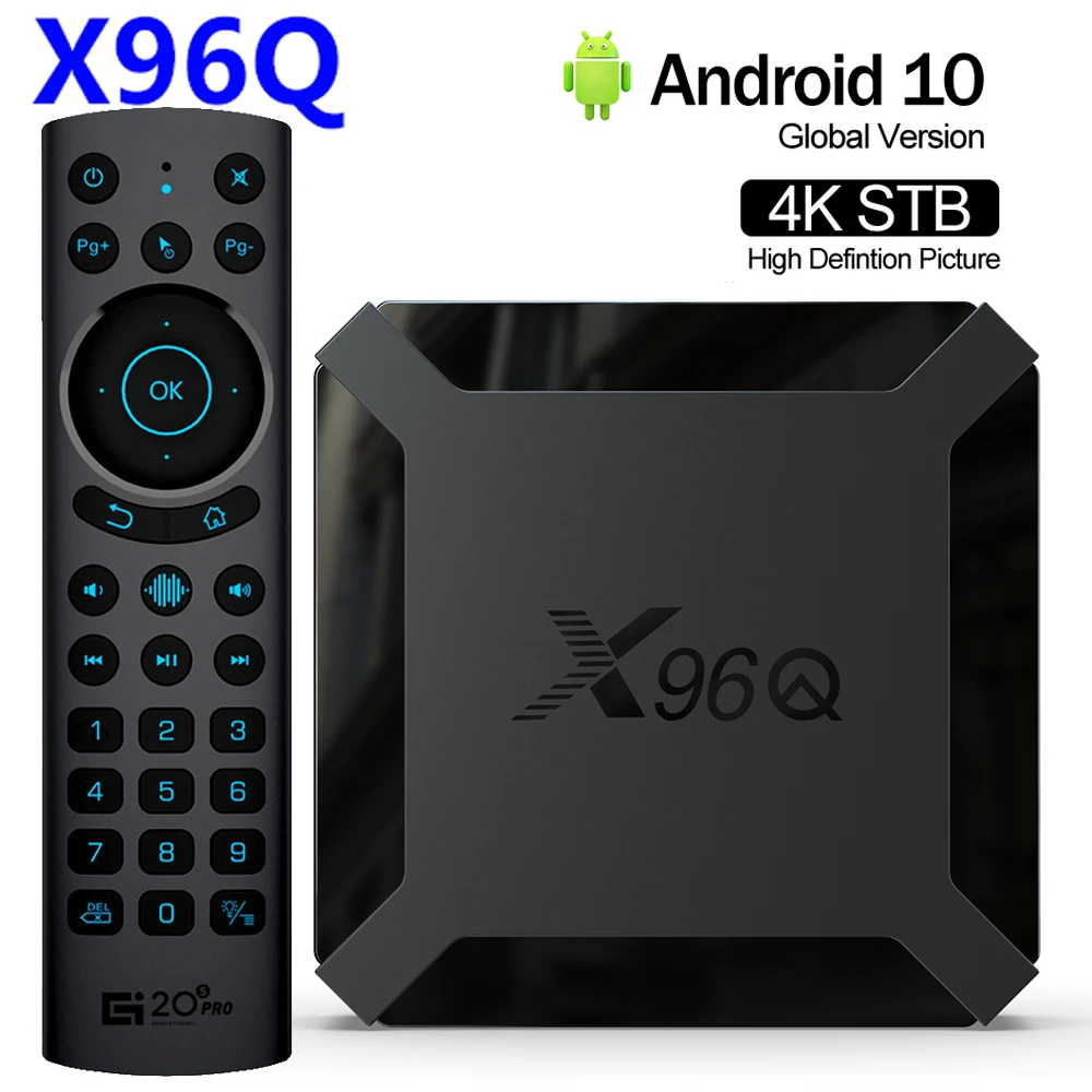 

ТВ-приставка X96Q, Android 2,4, 4 ядра, 100 ГГц, Wi-Fi, 4K, 3D