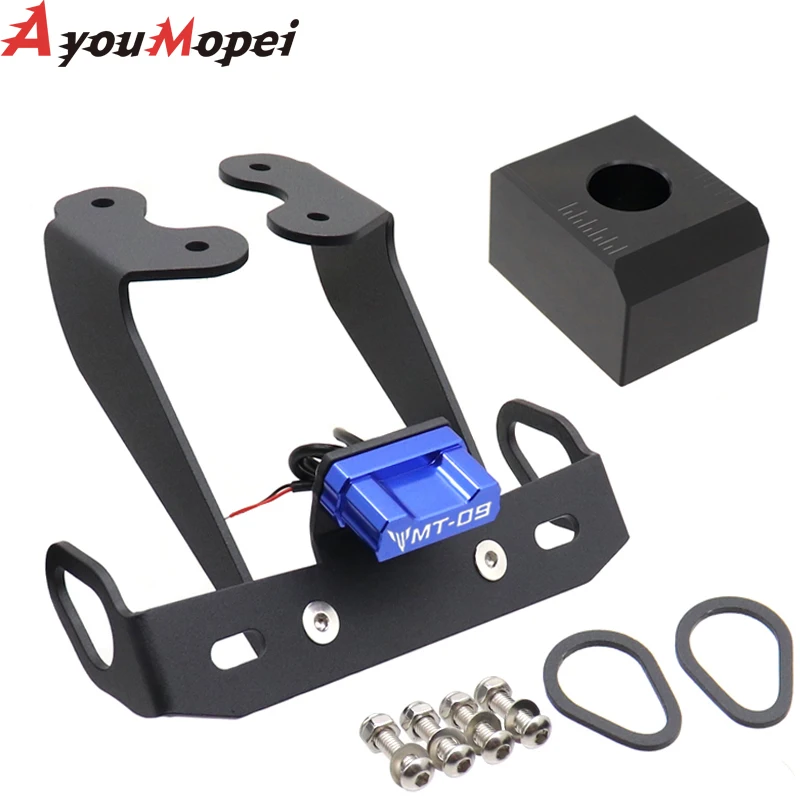 번호판 거치대 프레임 브래킷, 야마하 MT09 FZ09 SP09 MT 09 FZ 09 MT-09 FZ-09 2017 2018 2019 2020 오토바이 액세서리
