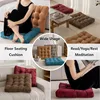 Floor Pillow Square Floor Seating Pillow Cushion Meditation Yoga Seat Kneeling Pillows Thick Tufted Cushions Mat Pad Balcony 4