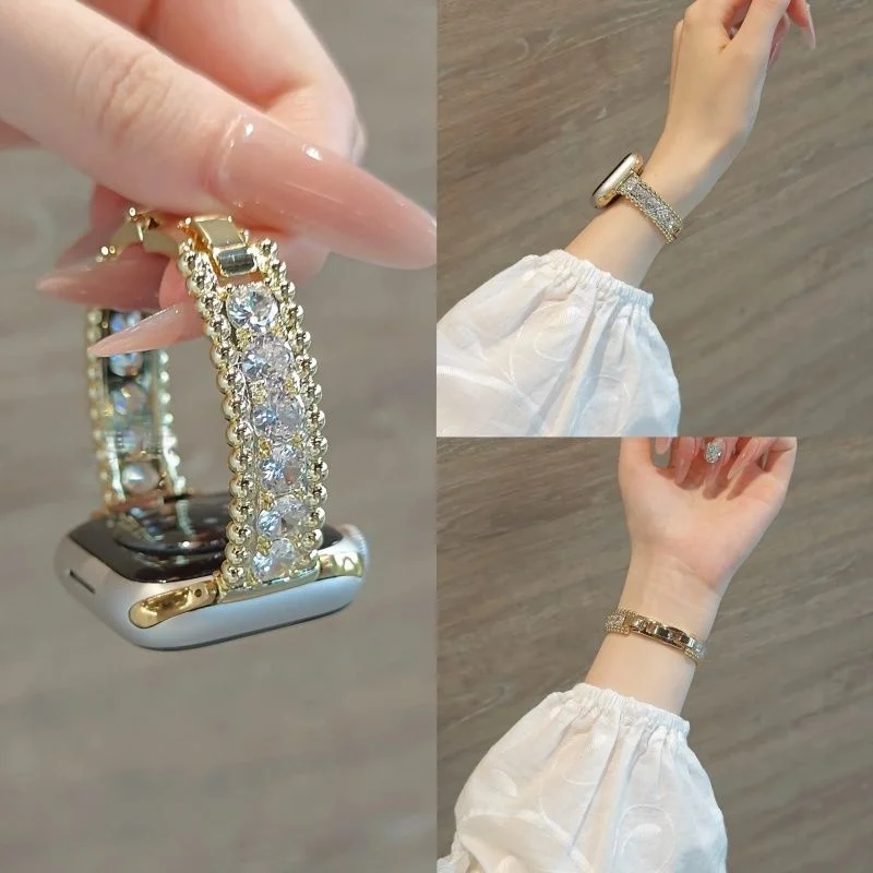 Luxury Sparkling Zircon Diamond Watch Strap