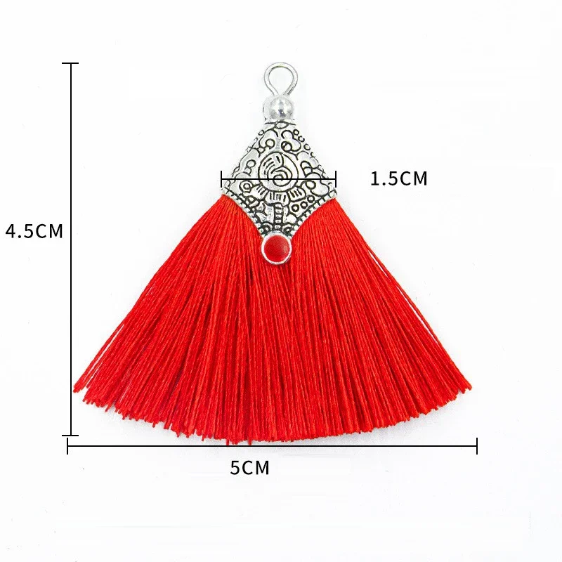 Mini Craft Tassel 6/12Pcs Handmade Soft Tassel Alloy Cap Earring Pendant Jewelry Making tassel fringe tassel trim mini tassels tassel accessories tassel decoration metal pendant mini metal pendant metal jewelry pendant