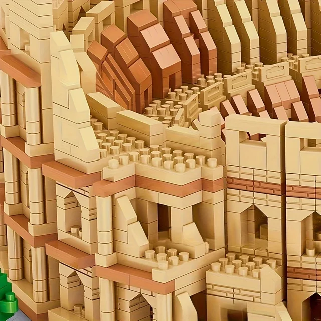 1550 Pcs World Famous Landmarks Ancient Rome Building Set - Discover The Wonders of The World Colosseum Building Blocks 4