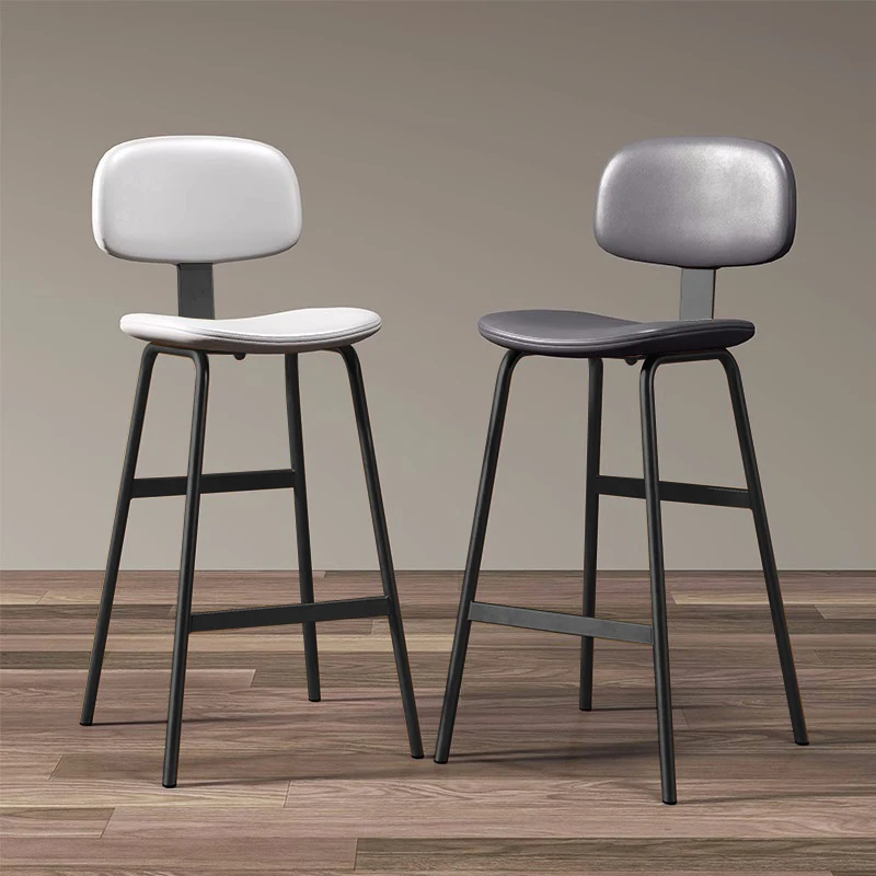 Industrial Style High Stool Soft Bag Relax Wrought Iron Simple Modern Bar Stools Italian Design Taburetes De Bar Furniture