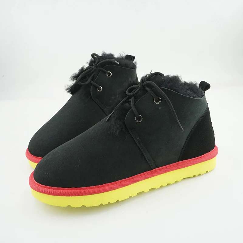 

Женские зимние ботинки из натуральной овечьей кожи, на 100% натуральном меху