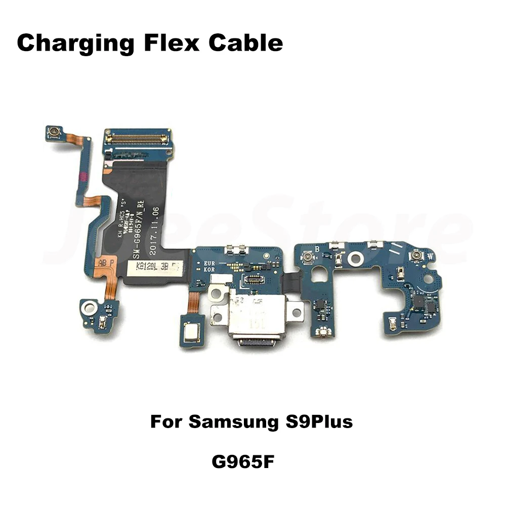 충전 도크 포트 커넥터 플렉스 케이블, 삼성 갤럭시 S8 S9 플러스 G950F G955F G950U G960F G965F 용 USB 충전기 부품, 1 개