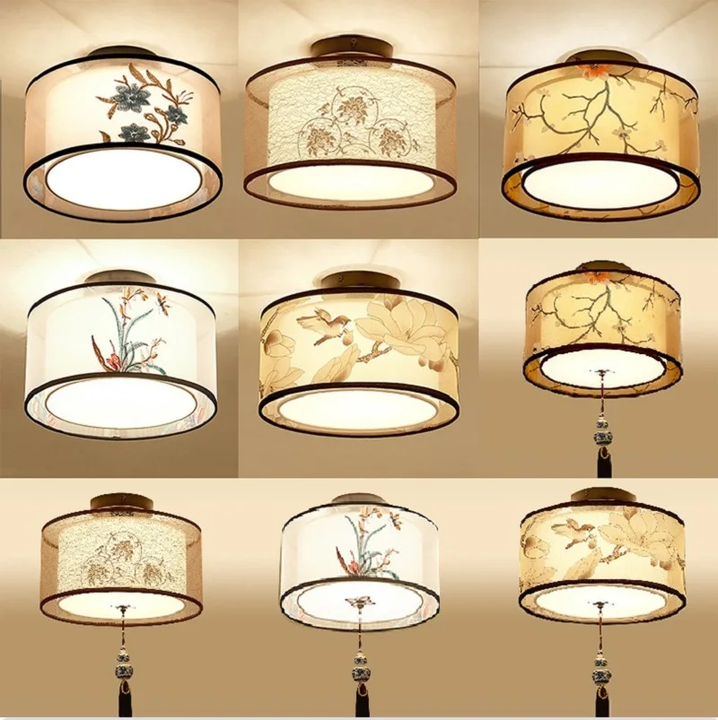 

Classical and simple Chinese ceiling lamp, round square LED ceiling lamp, dining room, corridor, study, corridor, ceiling lamp