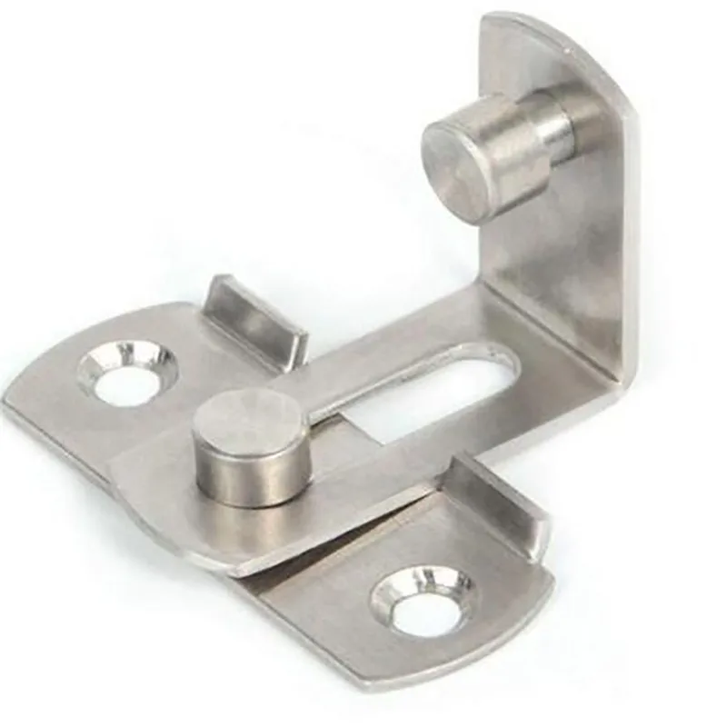 90 Degree Door Buckle Stainless Steel Lock Sliding Door Right Angle Buckle And Window Bathroom Bending Latch door latch
