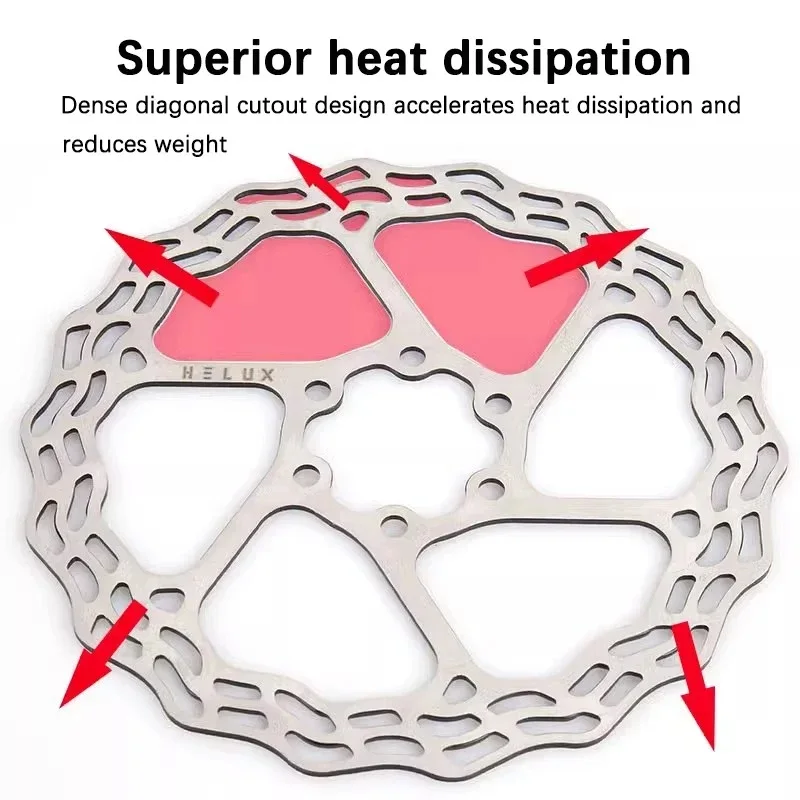 Bicycle Disc Brake Rotor 160mm Hydraulic Brake Rotors High Strength Stainless Steel MTB Rotor Bike Part ULT HELUX