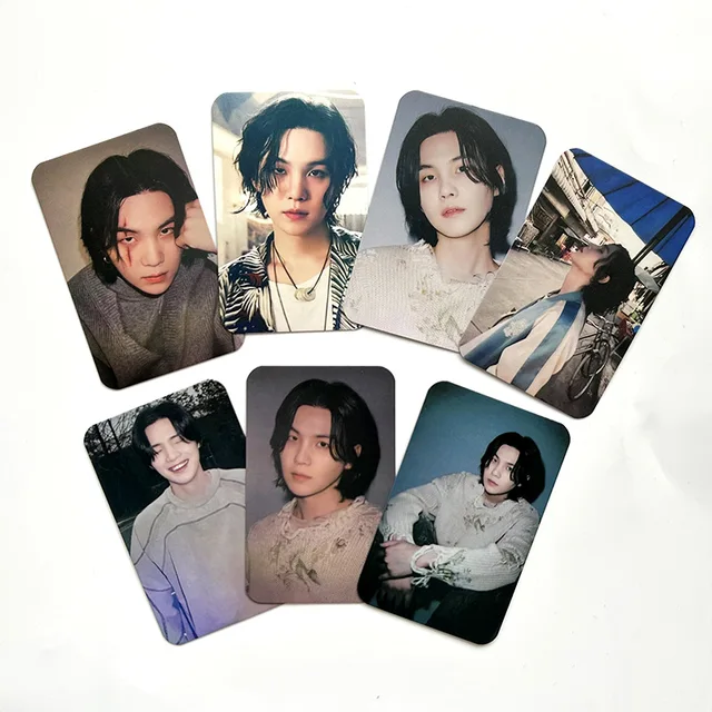 7Pcs/Set SUG A Lomo Card Kpop Idol SUG A D-DAY New Postcard Album 
