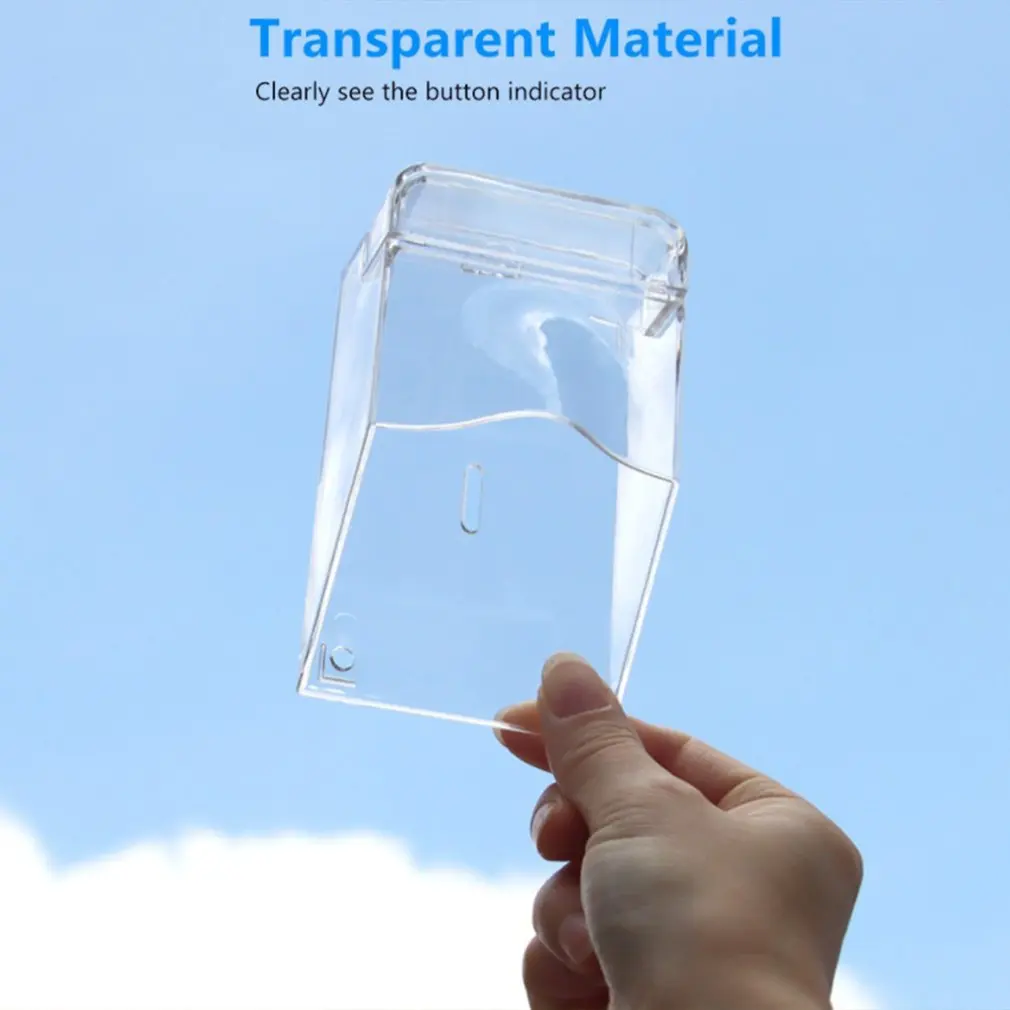 

Hot Waterproof Cover for Wireless Doorbell Access Control Rain Cover Transparent Protective Box Outdoor Sun Protection Thickened