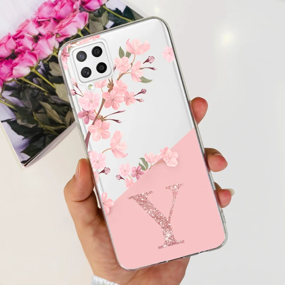 Clear Silicone Cute Letters Phone Case with Bumper
