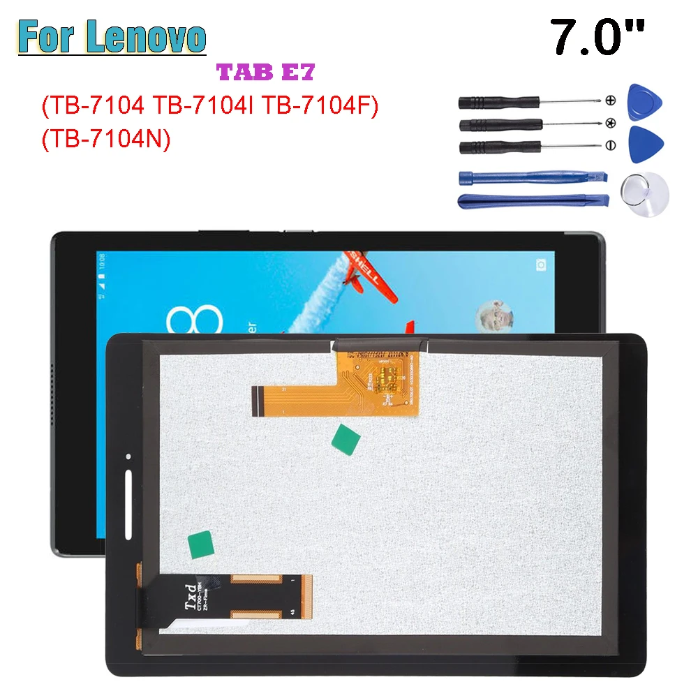 

7.0" AAA+ For Lenovo TAB E7 TB-7104 TB-7104I TB-7104F TB-7104N 7104N 7104F LCD Display Touch Screen Digitizer Glass Assembly