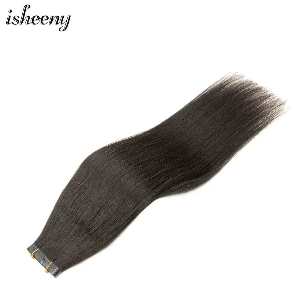 Human Hair Extensions Hair Extensions PU Skin Weft Human Hair 40-50g Long