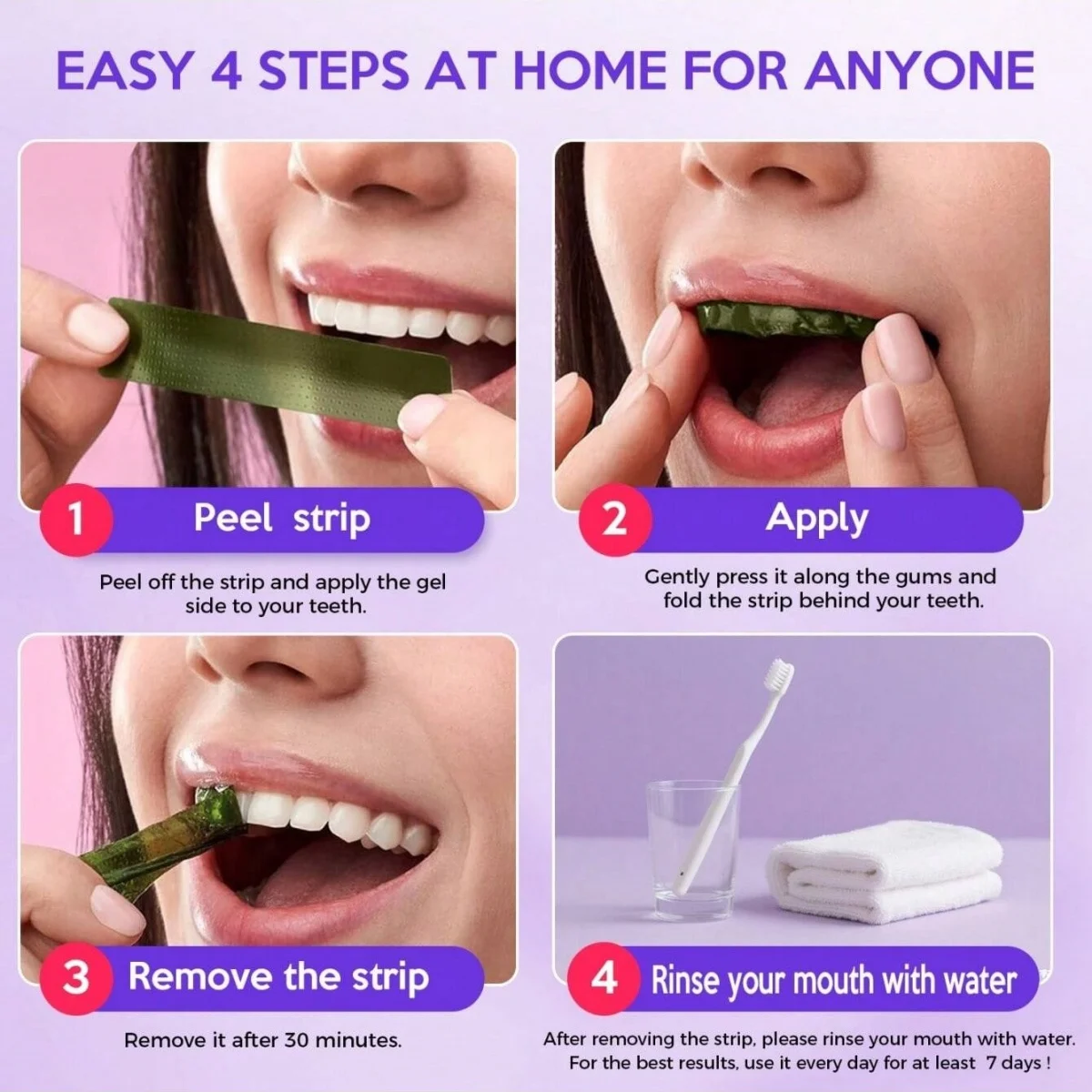 Deluxe Teeth Whitening Strips Kit Image 1